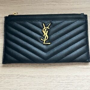 YSL Monogram Small Ziptop Bill Pouch